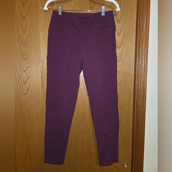 Betabrand Pants - G302. Betabrand Power Down DPYP™ Dress Pant Yoga Pant in Maroon - Size M